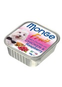 Monge Pate & Chunkies with Chicken and Raspberry Wet Dog Food 100gm (pack of 2)